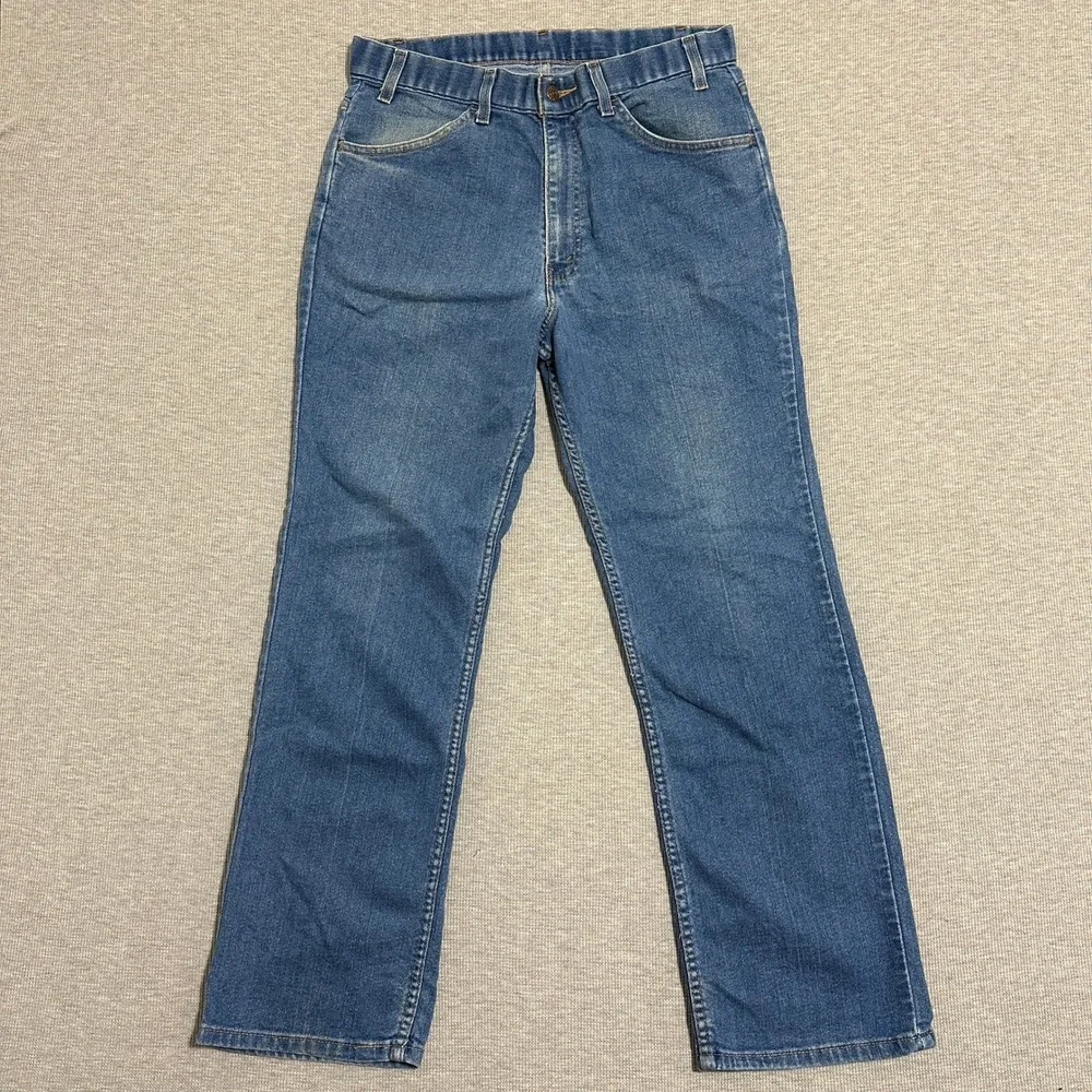 VTG Levi's 541 Medium‎ Wash Blue Denim Straight Leg Jeans Mens Size 32x29